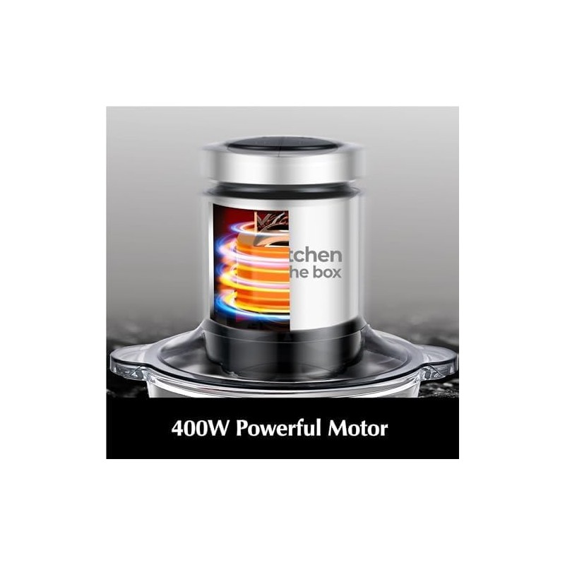 Kitchen in the box Food Processors,400W All-Copper Motor Meat Grinder