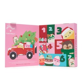 TONYMOLY TONYMOLY x Squishmallows 7-Day Advent Calendar, Limited Edition Holiday Skincare Gift Set, Includes Hand Cream, Lip Gloss, Sheet Masks & More