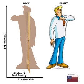 Cardboard People Fred Life Size Cardboard Cutout Standup - Scooby-Doo! Mystery Incorporated