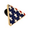 PinMart's Folded American Flag Memorial Veteran Lapel Pin on Instruction