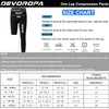DEVOROPA Youth Boys One Leg Compression Pants for Basketball 3/4