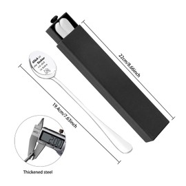 DIKARYA Daughter Gifts, Set of 2 Coffee Spoons with Engraving, Glück ist, eine Tochter Wie Dich zu Haben, Courage Gift, Holiday Gifts, Birthday Gift, Souvenirs Gift for Daughter