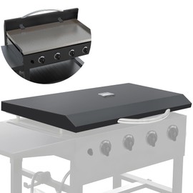SafBbcue Griddle Hard Cover Hood for Blackstone 36" Griddle 1560 1836 1565 2122 1825, Powder-Coated Hard Top Lid with Temperature Gauge, Griddle Cover for Blackstone 36" Flat Top Grill Wind Protection