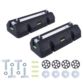 WISSCOOL Floor Mounting Base Kit Mini Split Air Conditioning Systems, Heavy-Duty Condenser Pad for AC Condensers Heat Pump System, Rubber Anti-Vibration Pads Outside 1400lbs 7000-18000BTU