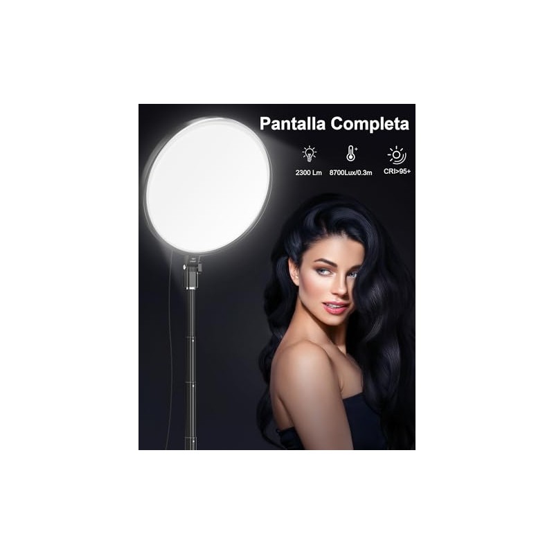 Tobeape Anillo de Luz LED 33cm (13) con Base Redonda