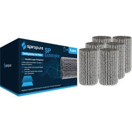 SpiroPure SP-EXAIR Refrigerator Fresh Air Filter Replacement for EAF1CB, AFCB, 9917, 46-9917, 241504902, 241575002, 241504901 (6 Pack)