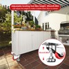 3" Leveling Plate Caster Wheels with Adjustable Anti-Vibration Leveling Foot