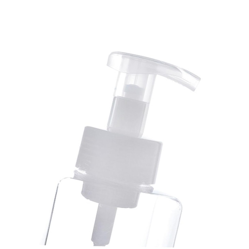 GLEAVI 2Pcs Foaming Pump Bottle Transparent Refillable Containers for Cosmetics