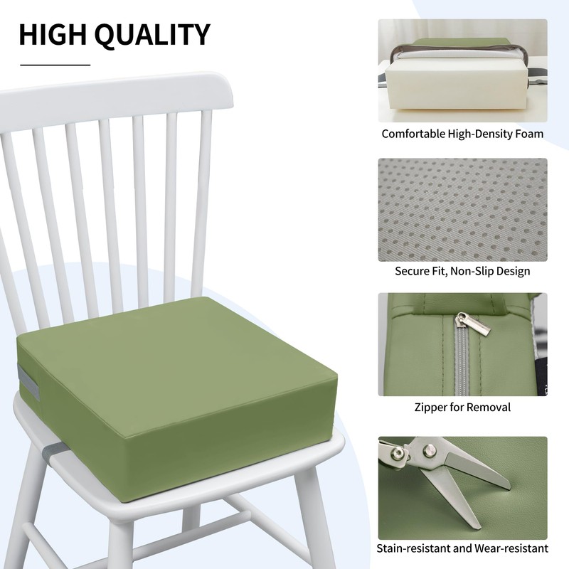 Eiury Toddler Booster Seat Dining Table Kitchen Chair, Waterproof Anti-Scratch