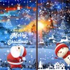 DOJoykey 197pcs Christmas Window Cling Stickers, 9 Sheets Double Sided