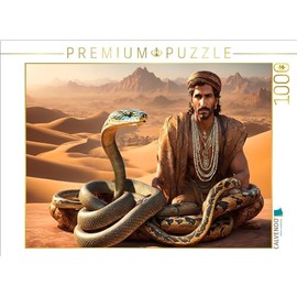 CALVENDO Puzzle Dancing Snake Fixes its Master | 1000 Pieces Size 25" x 19"