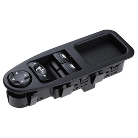 6554.ZJ Car Power Master Window Control Switch Button Front Driver Side Compatible with Citroen Fiat Scudo Peugeot 2007-2016