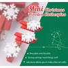 ilauke 60Pcs Christmas Wooden Clothespins, Mini Snowflake Clothespin Clips with