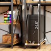 IRONCK Computer Desk 47" with Power Outlet and Storage Shelves,