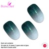 False Nail Bling Art Black Gel Ombre Oval 24 False