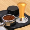 58mm Gold Detachable Coffee Tamper Stainless Steel Coffee Powder Pressing
