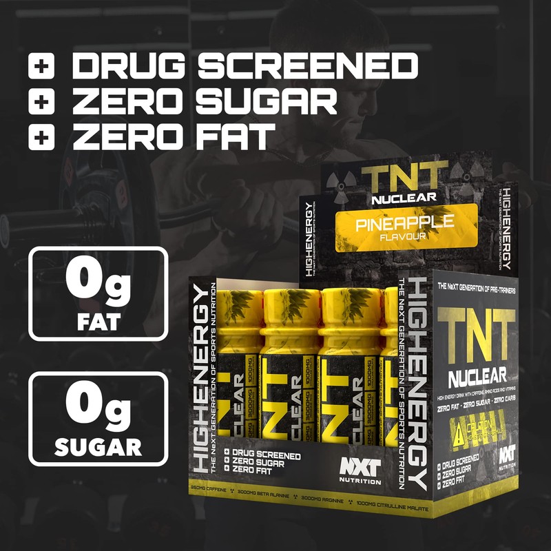 NXT Nutrition TNT Nuclear Shots - Pre Workout Drink 12