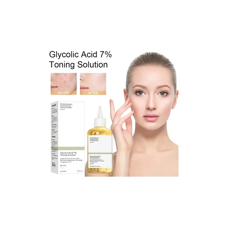 Solución Tonificante De Ácido Glicólico Al 7%, 240 Ml, Elimi