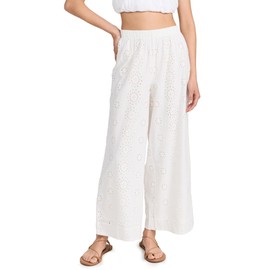 Z SUPPLY Women's Sorrento Pants, Sandstone, White, S