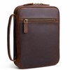 WSJSKMWQ Full Grain Leather Bible Cover, Large Bible Case for