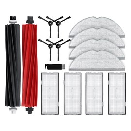 liveryde Liveryde Ersatzteile Kompatibel mit Roborock S8 / S8+ / S8 Plus Roboter Staubsauger Zubeh?r, 1 Doppelwalzenb1rste, 4 Seitenb1rsten, 4 Hepa-Filter, 4 Moppt1cher Zubeh?rset
