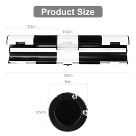 Homvvi Patio Door Security Lock, Patio Door Locks for French Doors Conservatory Doors - French Door Security Lock Fits 2 Horizontal Handles, No Tools Required, 33x5cm