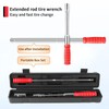 BCJCLTS Lug Wrench, Tire Wrench With 1/2-Inch Drive and 2PCS