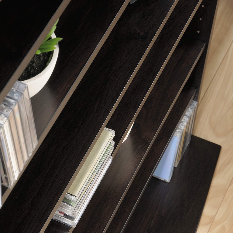 Sauder Multimedia Storage Tower, Cinnamon Cherry finish