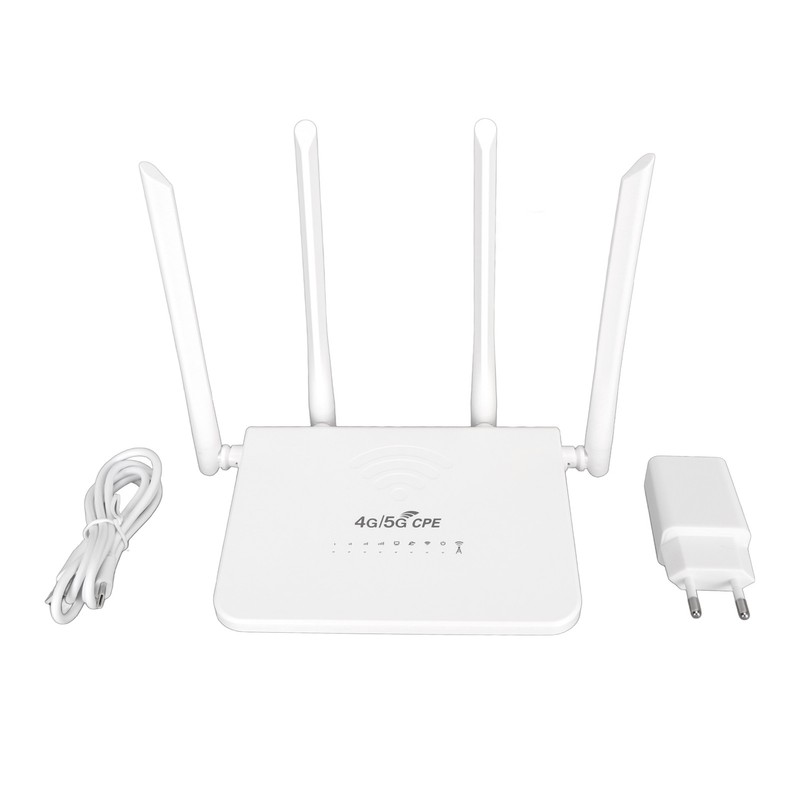 4G WiFi Router 300Mbps Standard SIM Card Slot 4 Antennas