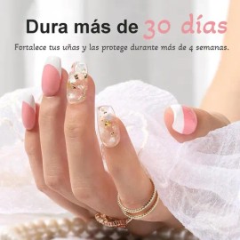SHINETOUR Kit Base Coat5 En1 Gel Construccion GelTop Coat Gel 10ML 2PCS Semipermanente Gel constructor uñas Gel extensiones uñas GELSEH UVLED Gel     