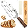 Qvamodo Upgraded Bread Knife for Homemade Bread, 6 Adjustable Thickness