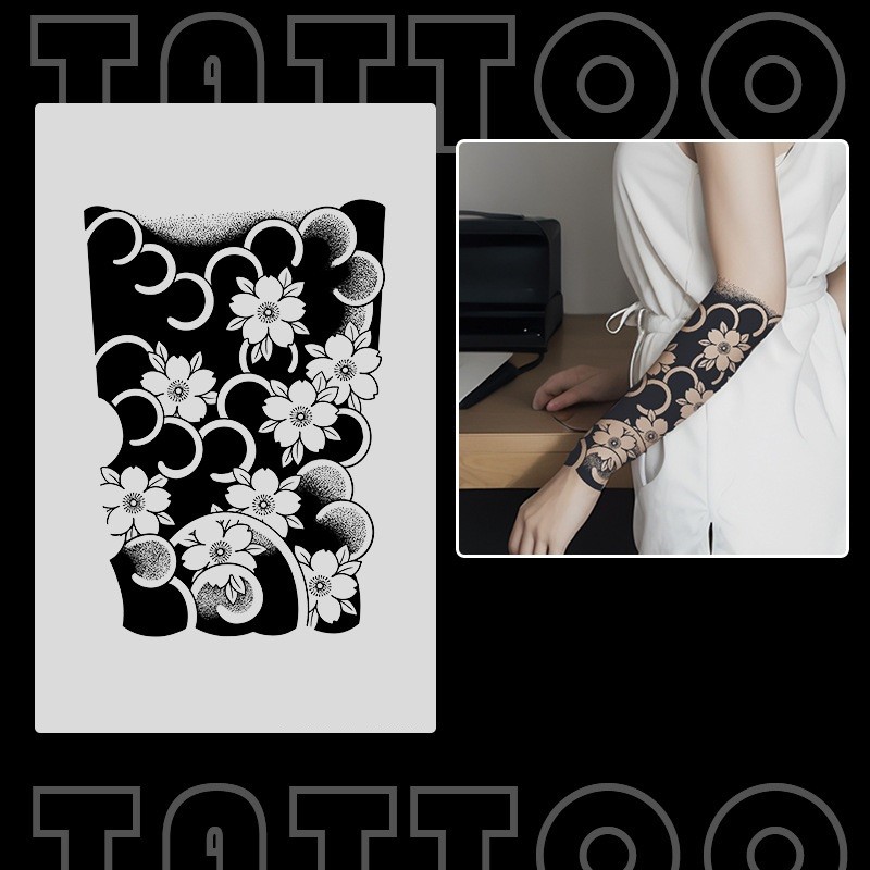 Chammi Inc. Matte Long-Lasting Self Henna Tattoo Sticker TTS