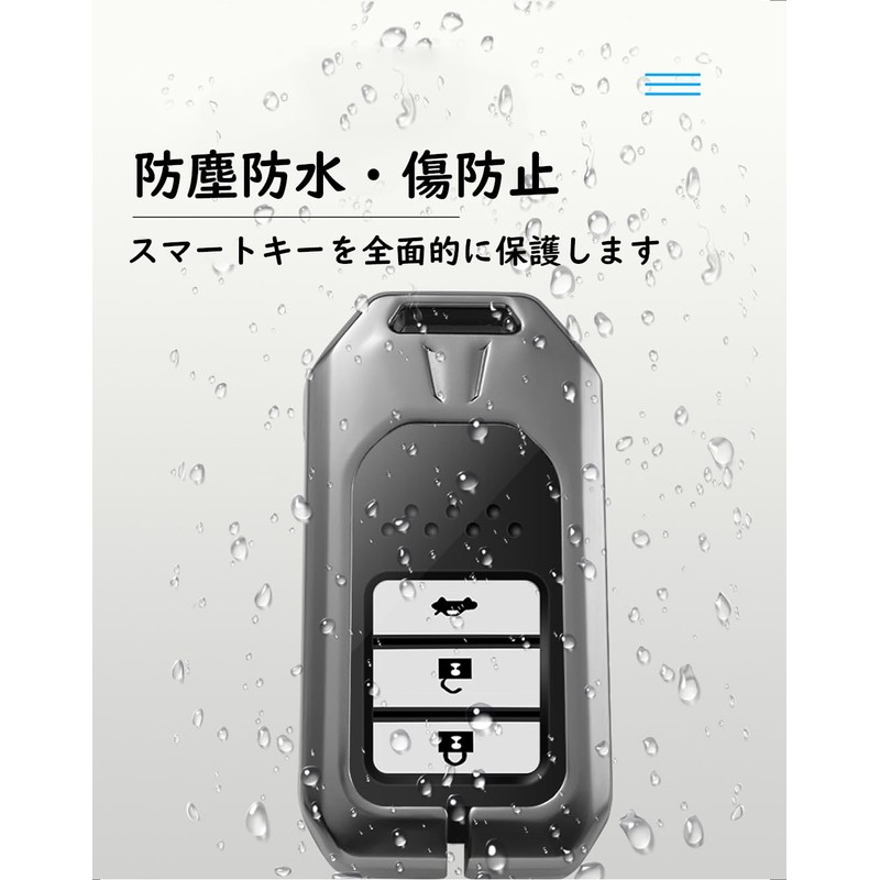 ontto Honda Smart Key Case, Key Cover, Key Holder, Aluminum
