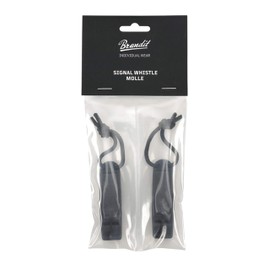 Brandit Signal Whistle Molle Pack of 2 Colour: Black, Size: OS