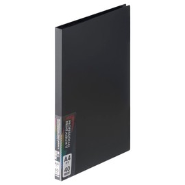 HAKUBA 4977187518788 ADP5-A4TBK Large Print Album V [A4 Size Vertical Holds 40 Sheets] Black Mount to Make Your Photos Look Beautiful & Brighten Up Colors Professional Specifications