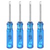 sourcing map 4Pcs SL1.5 Mini Slotted Screwdriver 1.5mm Magnetic Flat