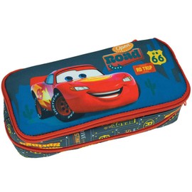 OM SUPPLIES Cars Iconic TV Cartoon Characters Pencil Case with 2 compartments for Kids Childrens Character Back to School Gift (Cars)
