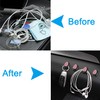 WINKA Bling Car Hooks 4pcs Crystal Accessories Cute Dashboard Hook