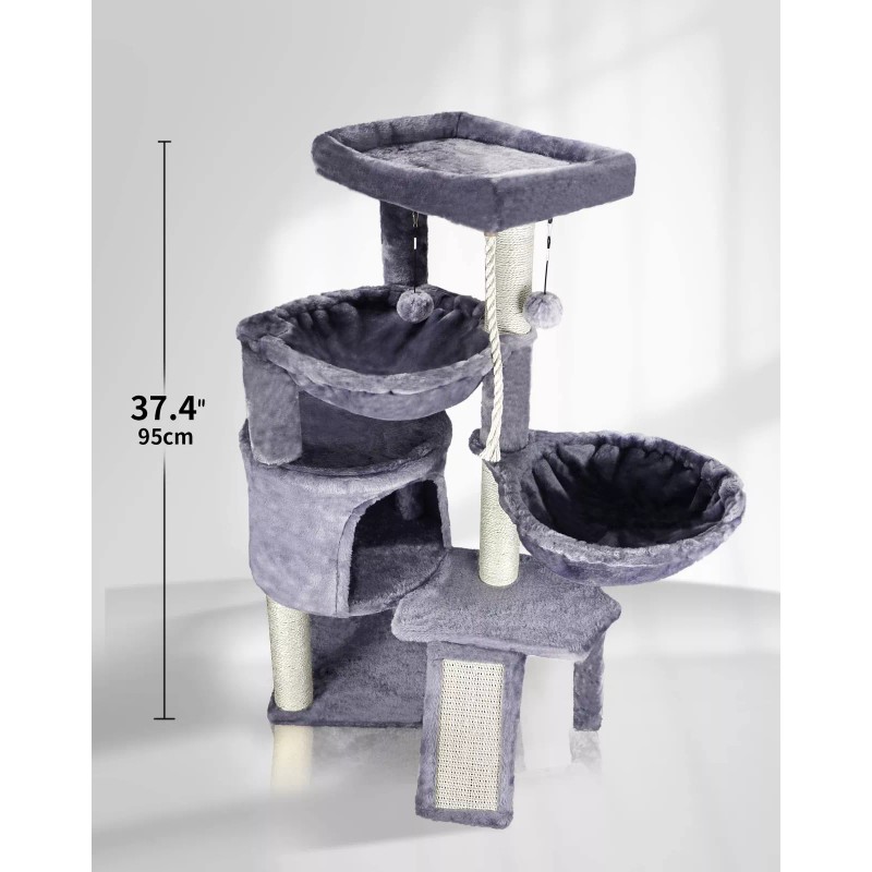 Smouatou Xin Three Layer Cat Tree with Cat Condo and