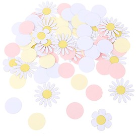 Pack of 100 Daisy Decoration, Flower Confetti Birthday Party Decor Confetti Party Decorations Table Confetti Party Favors Flower Confetti Wedding Birthday Party Decorations