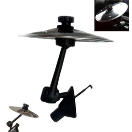 Car cymbal air outlet, car impact cymbal, Car Cymbal Air Vent make your driving more fun, easy clip-on riding for music lovers, Compact Durable Accessory for All ﻿(Silver)