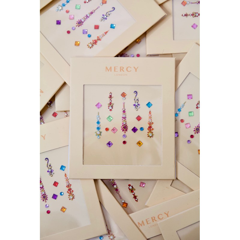Gigi Rainbow Coloured Bindi ✮ Karizma Beauty ✮ Jewels Crystals