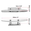 X AUTOHAUX 2pcs 6" Stainless Steel Flagpole Cleat Hook Boat