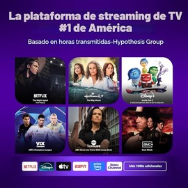 Roku Streaming Stick HD 2025 — Dispositivo de transmisión HD para TV con control remoto de voz Roku, TV gratis y en vivo