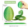12" 3D Printed Snake in Egg, Articulated Snake Easter Eggs