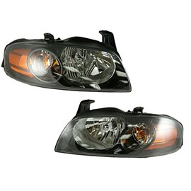 Headlight Assembly Set Headlights Driver & Passenger Side Compatible with 2004-2006 Nissan Sentra NI2502153 NI2503153