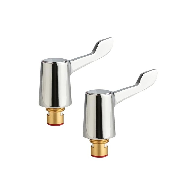 Hiatt Hardware Replacement Chrome Faucet Handles - Pack of 2