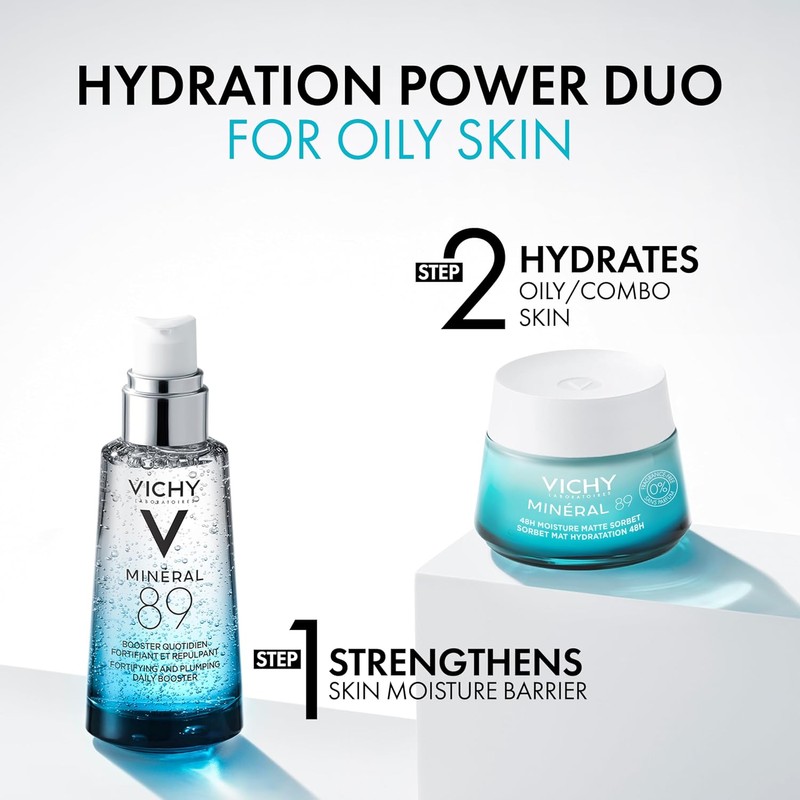 Gel Matificante Vichy Minéral 89 – Hidratación 48h para piel