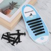 60pcs Silicone Lazy Shoelaces Elastic No Tie Shoe Laces Running