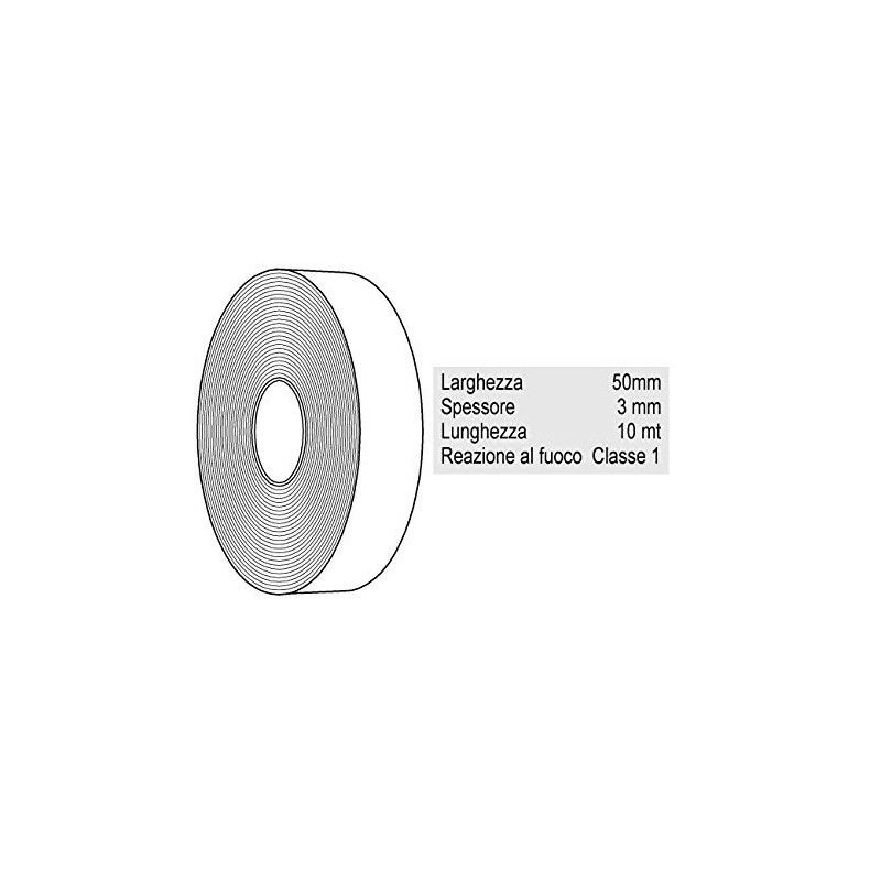 The Ventilation isop-y Headband Insulation Polypropylene Black 50mm x 10m